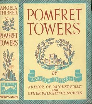 Dust Jacket for Pomfret Towers. Front Panel of Dust Jacket only.