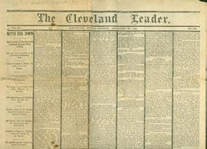 Cleveland Leader, September 25, 1881. Includes a Memorial to the late President James Garfield.