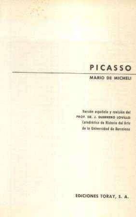 Seller image for PICASSO for sale by Librera Raimundo