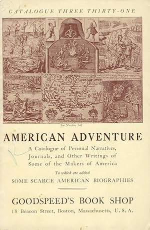 American adventure: A catalogue of personal narratives, journals, and other writings of some of t...