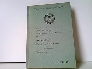 Verzeichnis der Beamten und Mitglieder der unter Konstitution der Großen Landes-Loge der Freimaur...