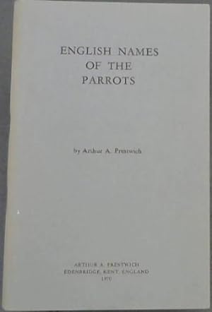 Image du vendeur pour English Names Of the Parrots mis en vente par Chapter 1