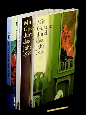 Bild des Verkufers fr Mit Goethe durch das Jahr 1995 + 1997 + 2010 (3 Bnde) - Goethes Freunde - Freunde Goethes - zum Verkauf von Erlbachbuch Antiquariat