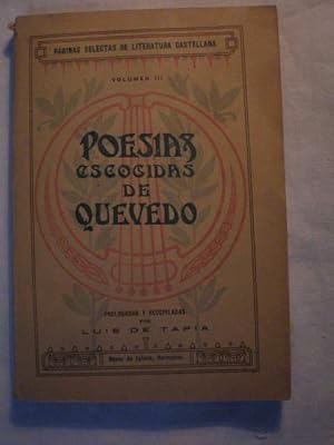 Seller image for Poesas escogidas de Quevedo. Pginas selectas de literatura castellana Volumen III for sale by Librera Antonio Azorn