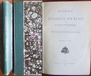 Bild des Verkufers fr Beitrge zur Geschichte der Kunst und der Kunsttechnik aus mittelhochdeutschen Dichtungen. ( Quellenschriften fr Kunstgeschichte und Kunsttechnik des Mittelalters und der Neuzeit, begrndet von Rudolf Eitelberger von Edelberg, fortgesetzt von Albert Ilg ; Neue Folge V. Bd. ) zum Verkauf von Antiquariat Blschke