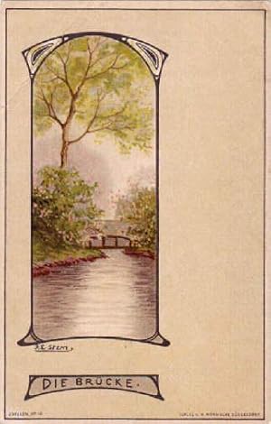 Idyllen, No.10. Farbige Postkarte von J.L.Stern. Ungelaufen.