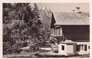 Bild des Verkufers fr Aule Alm bei Garmisch. Ansichtskarte in Photodruck. Abgestempelt Kastenstempel Garmisch-Mnchen, 09.09.1934. zum Verkauf von Antiquariat Heinz Tessin