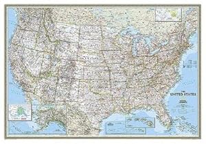 Immagine del venditore per National Geographic United States Wall Map - Classic (43.5 X 30.5 In) venduto da BuchWeltWeit Ludwig Meier e.K.