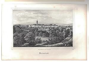 Bild des Verkufers fr Bernstadt. Original-Lithographie.unten links: V. 13. unten rechts: B. II. zum Verkauf von Antiquariat Kastanienhof