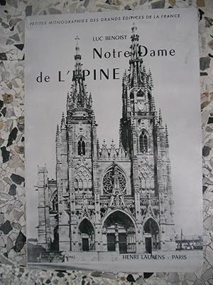 Imagen del vendedor de Notre Dame de l'Epine a la venta por Frederic Delbos