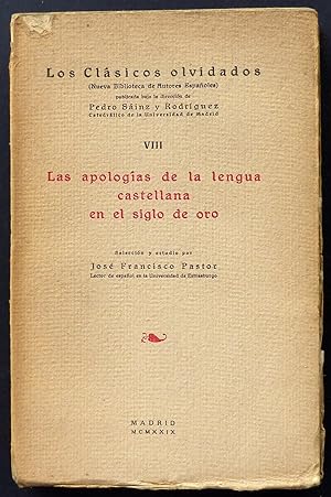Las apologías de la lengua castellana en el siglo de oro.