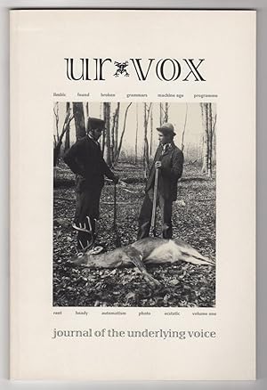 Immagine del venditore per Ur Vox : A Journal of the Underlying Voice, Volume One (1, 2001) - Philip Lamantia's copy venduto da Philip Smith, Bookseller