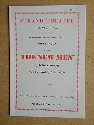 The New Man By Ronald Millar. Theatre Programme.