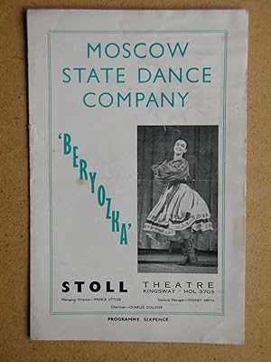 Moscow State Dance Company: Beryozka. Theatre Programme.