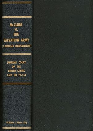 McClure vs. the Salvation Army. Supreme Court of the United States Case No. 72-134