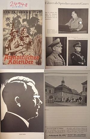 Bild des Verkufers fr Anhaltischer Kalender 176. Jahrgang 1940 Dieses Buch wird von uns nur zur staatsbrgerlichen Aufklrung und zur Abwehr verfassungswidriger Bestrebungen angeboten (86 StGB) zum Verkauf von Galerie fr gegenstndliche Kunst