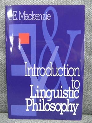 Bild des Verkufers fr Introduction to Linguistic Philosophy zum Verkauf von PsychoBabel & Skoob Books