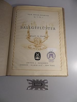 Bild des Verkufers fr Ballgeflster. Ausgabe fr Klavier. Op. 73. Nr. 2. 25027. zum Verkauf von Druckwaren Antiquariat