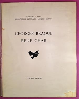 GEORGES BRAQUE, RENE CHAR ; MANUSCRITS, LIVRES, DOCUMENTS, ESTAMPES, édition illustrée de "Letter...