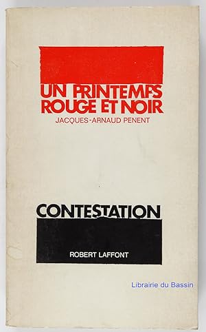 Imagen del vendedor de Un printemps rouge et noir a la venta por Librairie du Bassin