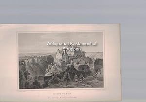 Image du vendeur pour Hohnstein. Original-Stahlstich.,Druck & Verlag v. G. G. Lange in Darmstadt., mis en vente par Antiquariat Kastanienhof