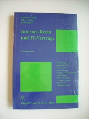 Imagen del vendedor de Internet-Recht und IT-Vertrge - 8. Tagungsband a la venta por Gebrauchtbcherlogistik  H.J. Lauterbach