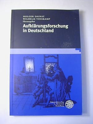 Bild des Verkufers fr Aufklrungsforschung in Deutschland zum Verkauf von Antiquariat Fuchseck