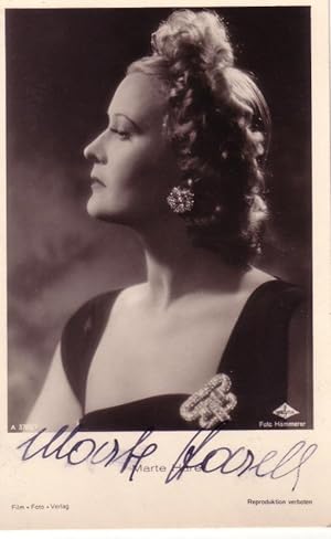 FILMFOTO. MARTE HARELL.(1907 - 1996, österreichische Schauspielerin). [Filmpostkarte]. Foto : Ham...
