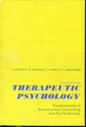 Imagen del vendedor de Therapeutic Psychology - Fundamentals of Actualization Counseling and Psychoterapy - Second Edition a la venta por Librairie Le Nord