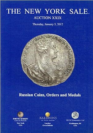 Baldwins January 2012 The New York Sale - Russian Coins, Orders & Medals
