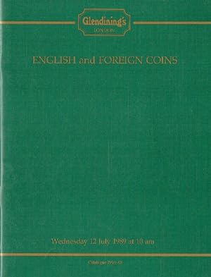 Glendinings July 1989 English & Foreign Coins