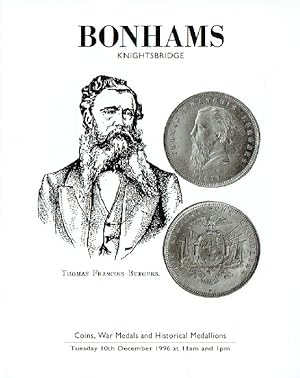 Bonhams December 1996 Coins, War Medals & Historical Medallions