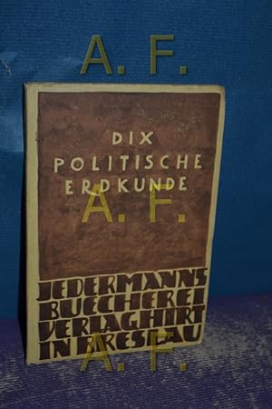 Imagen del vendedor de Politische Erdkunde. Jedermanns Bcherei : Abteilung: Erdkunde a la venta por Antiquarische Fundgrube e.U.