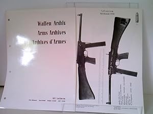 Imagen del vendedor de Waffen Archiv, Armes Archives, Archives d Armes, B II ( 2 ) : 7,65 mm long PM Modele 1938, 7,62 mm Nato Machine Gun, 7,62 mm, M 60, 9 mm Parabellum UD M 1942, 9 mm Parabellum MP 18, I modifiziert, .30 - 06 Mendoza, 9 mm Parabellum PM Modele 1949, 9 mm Parabellum Star Z - 62, 7,63 mm Mauser Mauser Reihenfeuer, .45 A. C. P. Thompson M 1921, 9 mm Parabellum E. M. 2 Subm. Gun, 7,62 mm Nato, 7,5 mm Modele 1929 France, 9 mm Bergmann - Bayard Astra Modelo "F", 7,63 mm Mauser Astra Molelo "902", 9 mm Parabellum Walther MP Modell "kurz", 7,63 mm Mauser Star "Automatic Pistol", 9 mm Parabellum Heckler & Koch "MP 5", 9 mm Parabellum Heckler & Koch, "MP 5 A 1", 7,62 mm Moissin Degtyarov Mod. DP, 7,62 mm Moissin Degtyarov Mod. DP "special", a la venta por ABC Versand e.K.