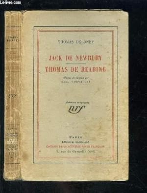 Bild des Verkufers fr JACK DE NEWBURY- THOMAS DE READING zum Verkauf von Le-Livre