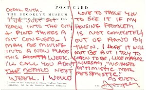 Jasper Johns Uncommon Autograph Letter SIGNED