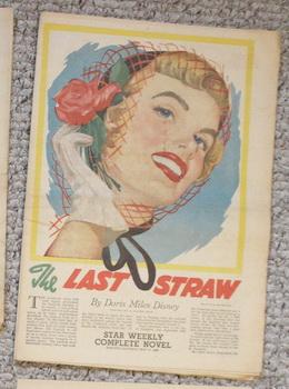 Seller image for STAR WEEKLY Novel - THE LAST STRAW (aka; Driven to Kill) (MAY 21 1955 ); for sale by Comic World