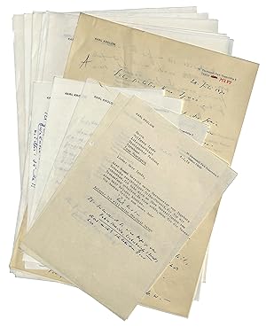 Imagen del vendedor de 12 eigenh. Briefe mit U. sowie 4 masch. Briefe mit eigenh. U. a la venta por Eberhard Kstler Autographen&Bcher oHG