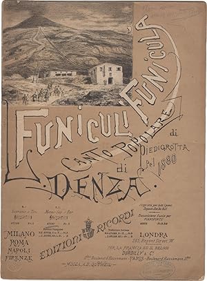 Funiculì Funiculà. Canto popolare di Piedigrotta pel 1880 [Spartito illustrato da Alfredo Edel]