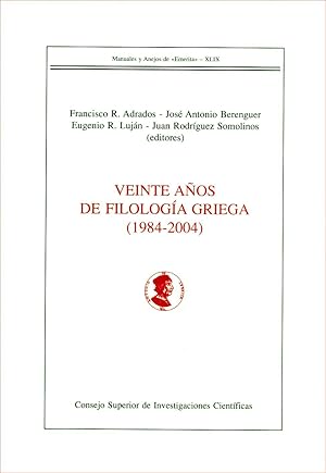 Viente anos de filologia griega (1984-2004)