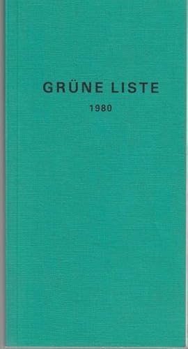 Immagine del venditore per Grne Liste 1980 venduto da Graphem. Kunst- und Buchantiquariat