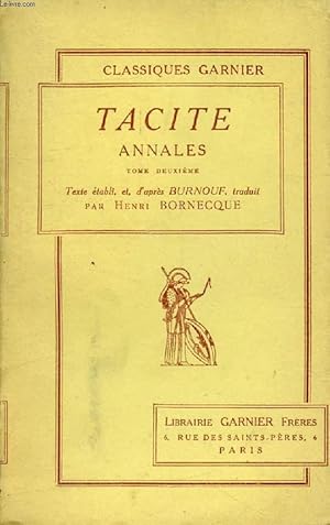 Seller image for ANNALES, TOME II for sale by Le-Livre