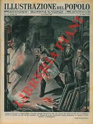 Giunto a 77 anni, il celebre pittore francese Georges Rouault ha dato alle fiamme 315 delle sue t...