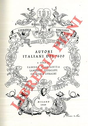 Autori italiani del Seicento. Catalogo bibliografico.