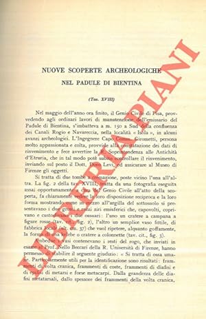 Seller image for Nuove scoperte archeologiche nel Padule di Bientina. for sale by Libreria Piani