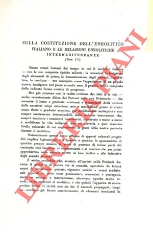 Sulla costituzione dell'eneolitico italiano e le relazioni eneolitiche intermediterranee.
