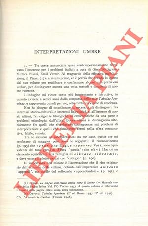 Interpretazioni umbre.