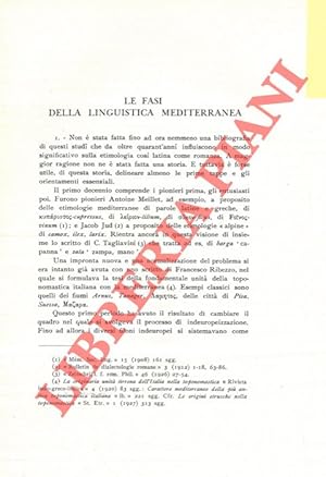 Le fasi della linguistica mediterranea.