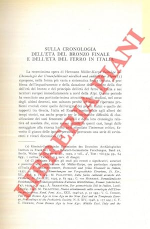 Sulla cronologia dell'et   del bronzo finale e dell'et   del ferro in Italia.