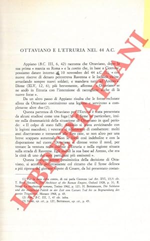 Bild des Verkufers fr Ottaviano e l'Etruria nel 44 a. C. . zum Verkauf von Libreria Piani